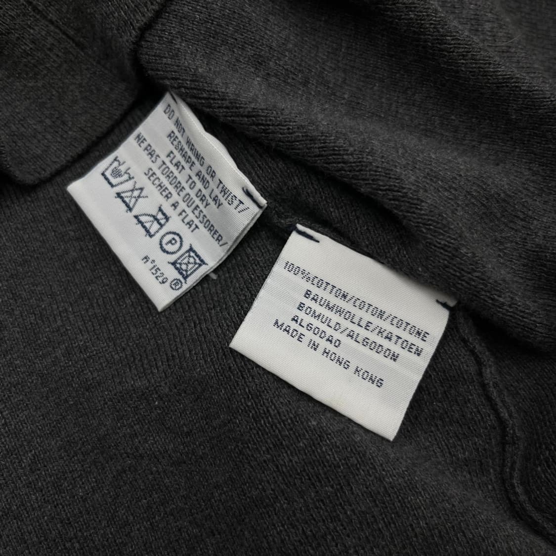 폴로 랄프로렌 화이트포니 차콜 니트 카라티 XL 상품이미지5