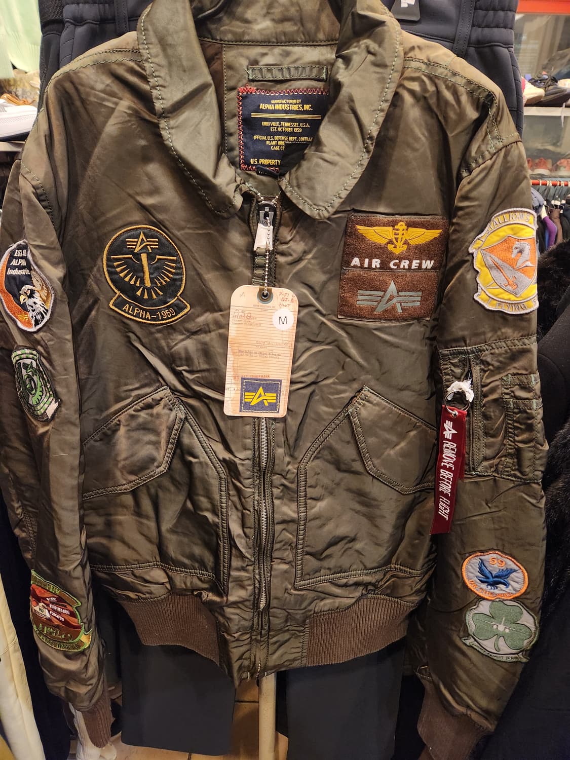 알파인더스트리 MA-1 와펜 항공점퍼 새제품  상품이미지1