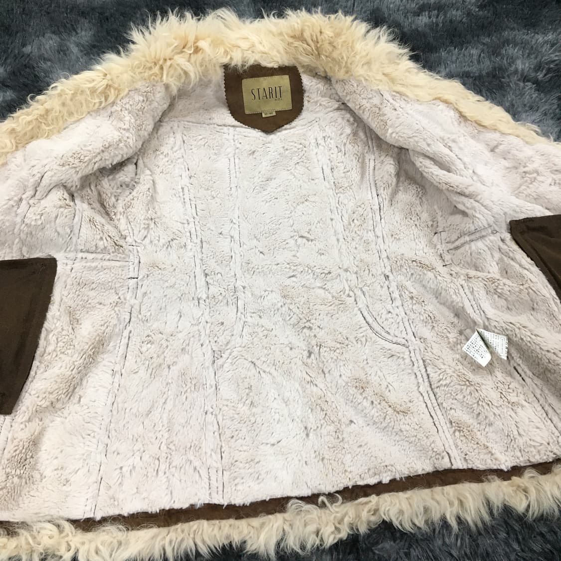 투티/0122 STARIT 스타릿 양털퍼 무스탕 리얼 램 하프코트 상품이미지9