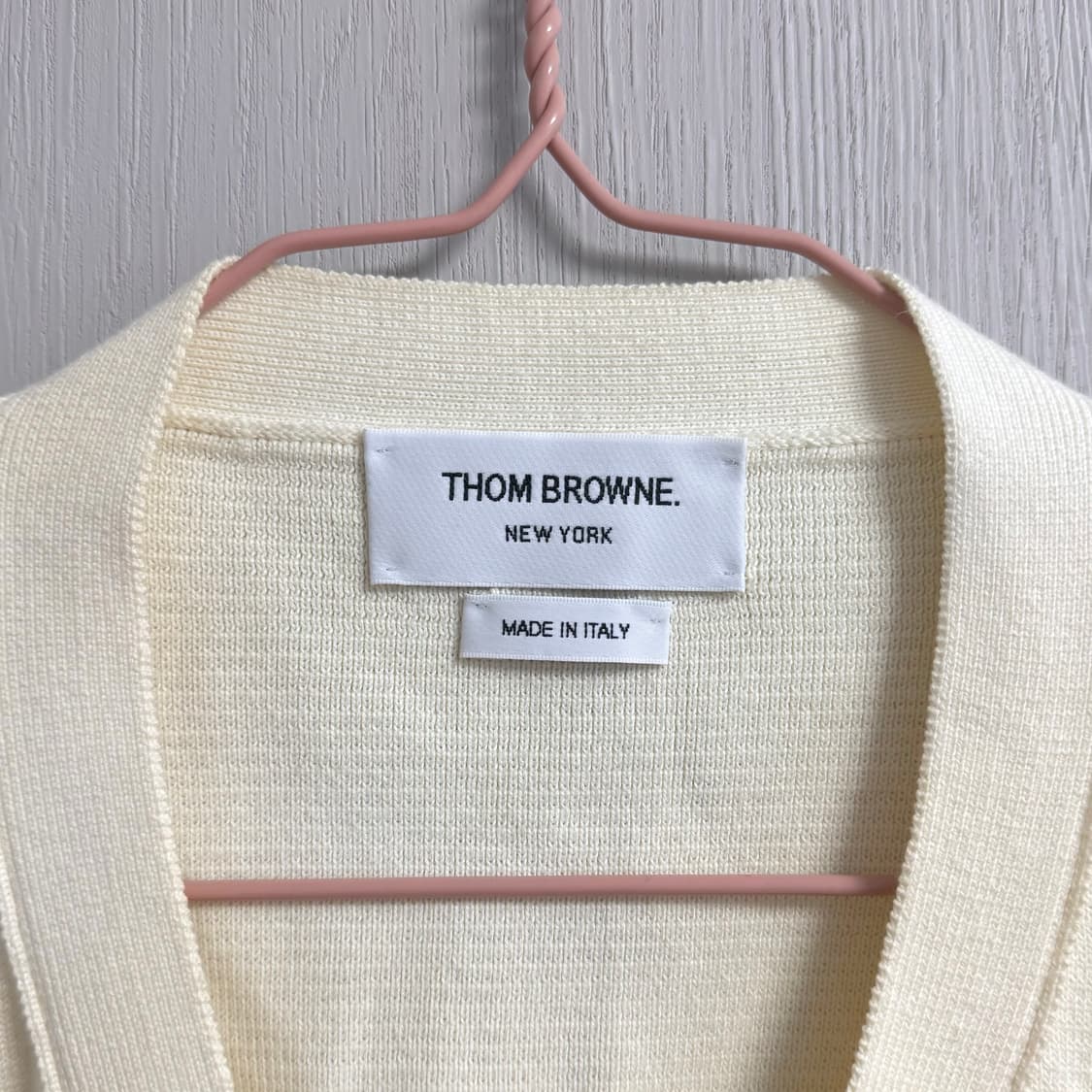 (2) 톰브라운 밀라노스티치 크림 화이트 가디건 상품이미지2