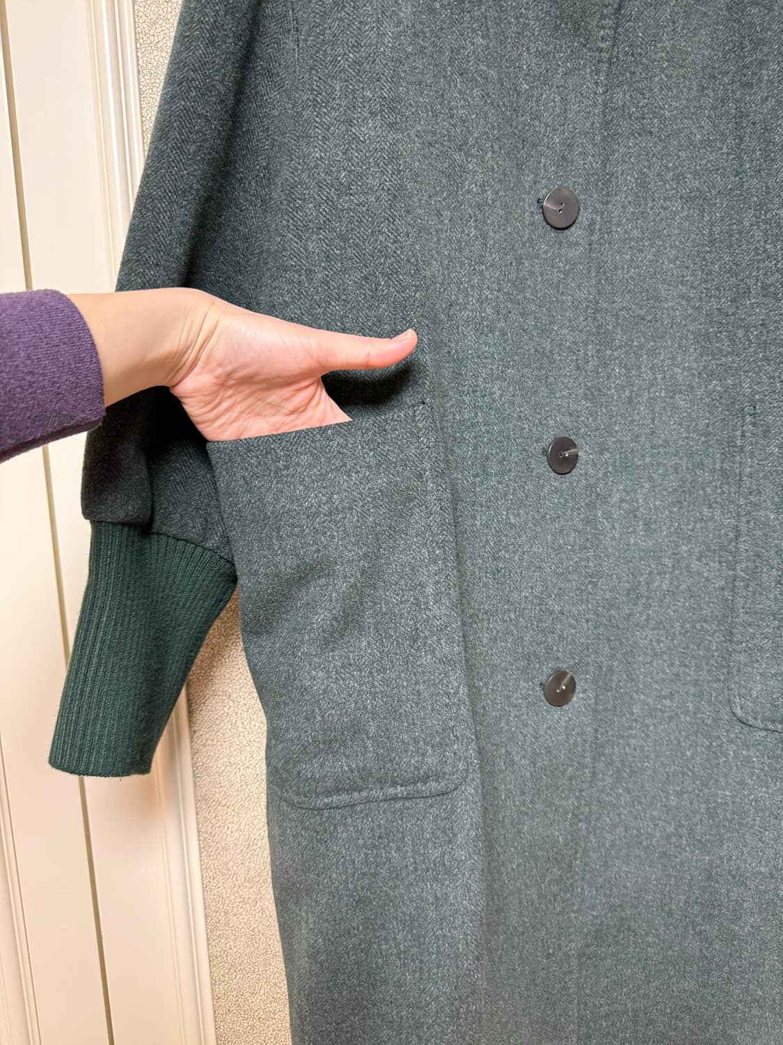 칼라거펠트 봄버 코트 상품이미지5