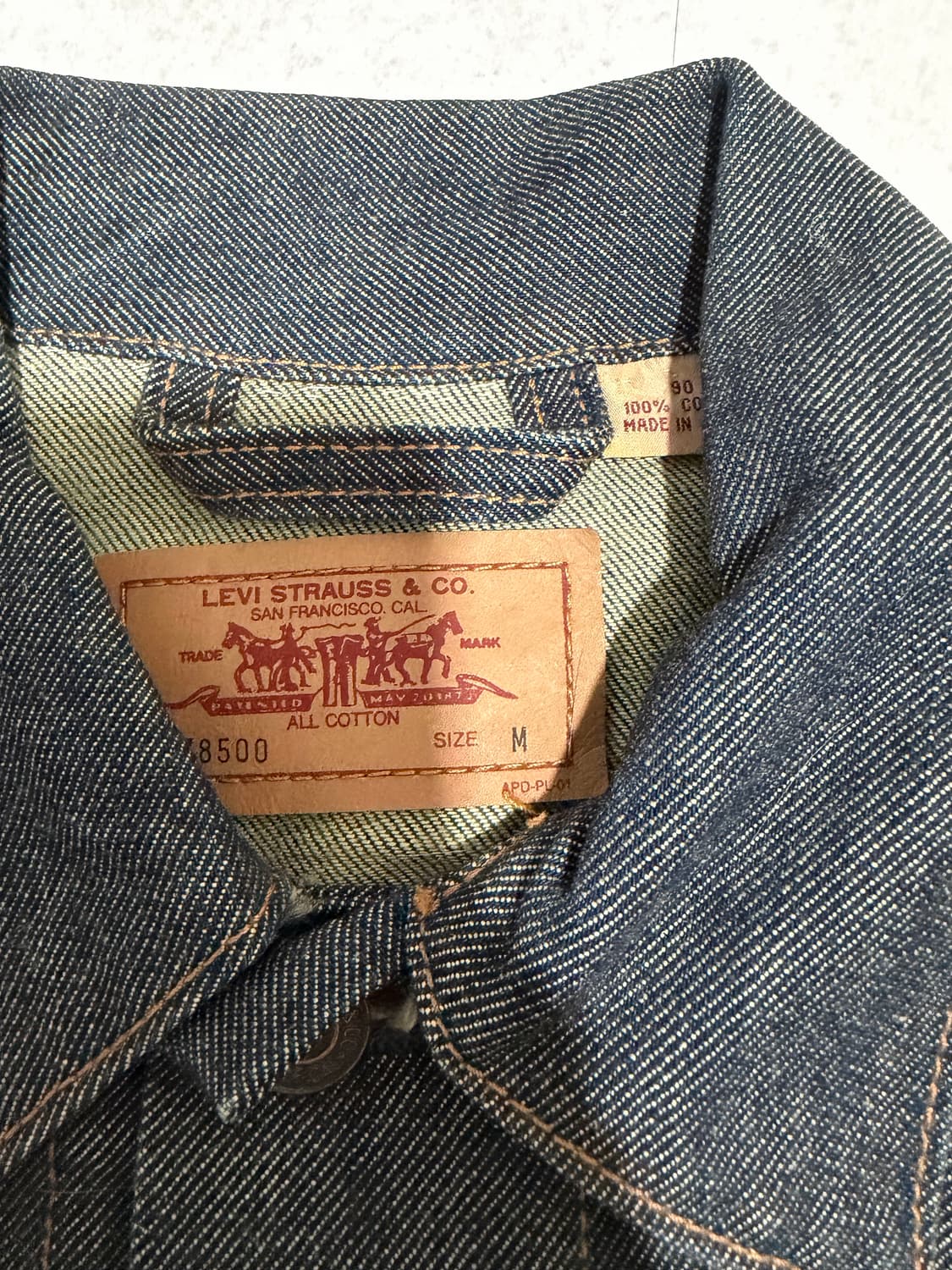 리바이스 올드스쿨 지디맛 커스텀 생지 크롭자켓 55 상품이미지3