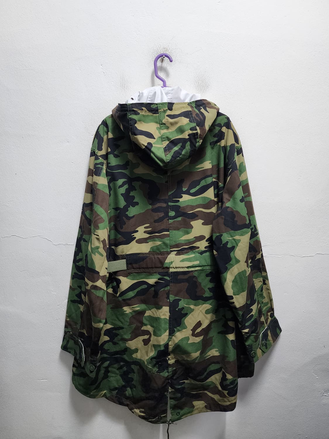 (리버시블) 94s 밀리터리 벨티드 군용 민무늬 피쉬테일 스키파카 상품이미지6