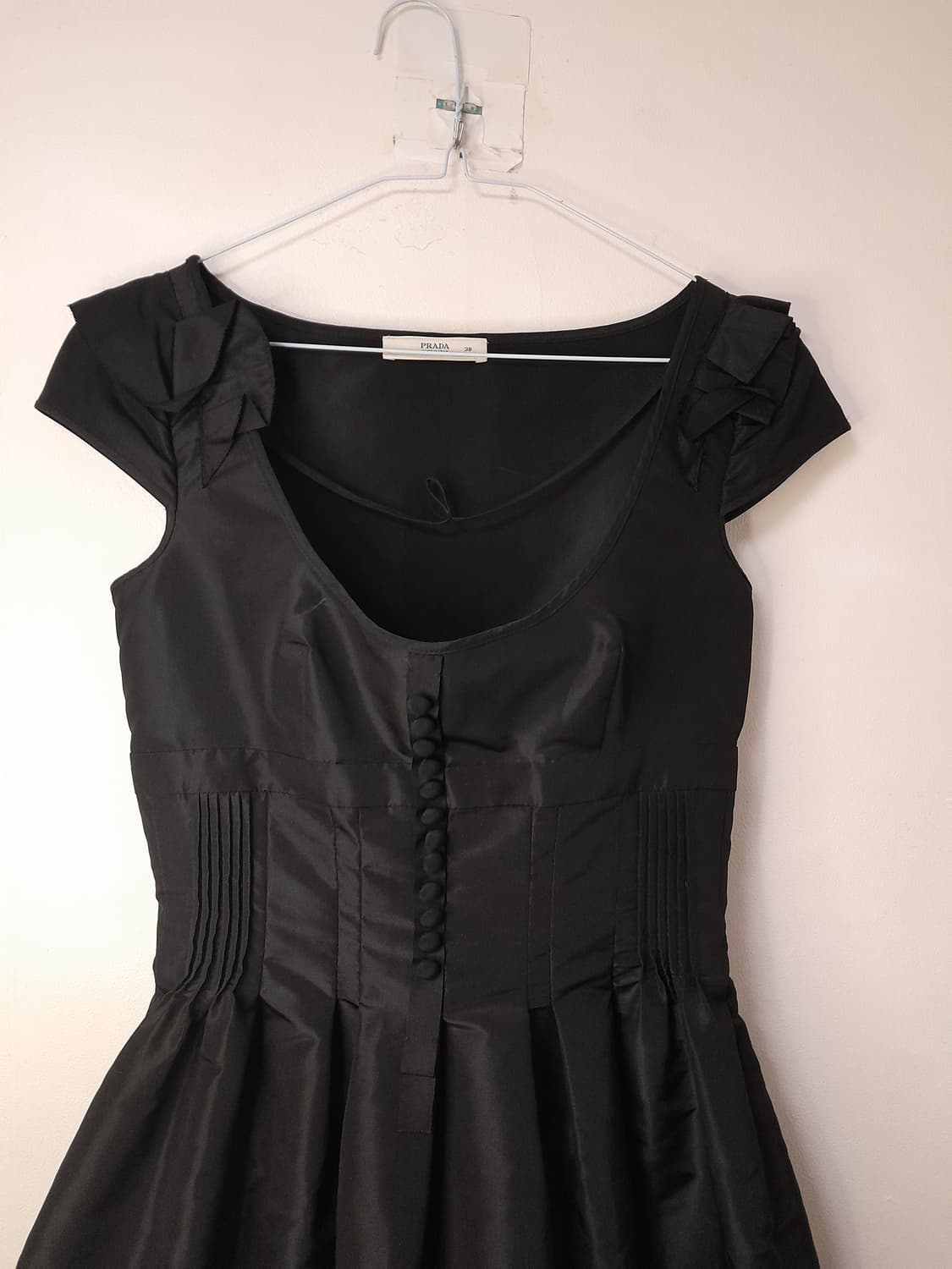 프라다 블랙 실크 원피스 38 상품이미지2