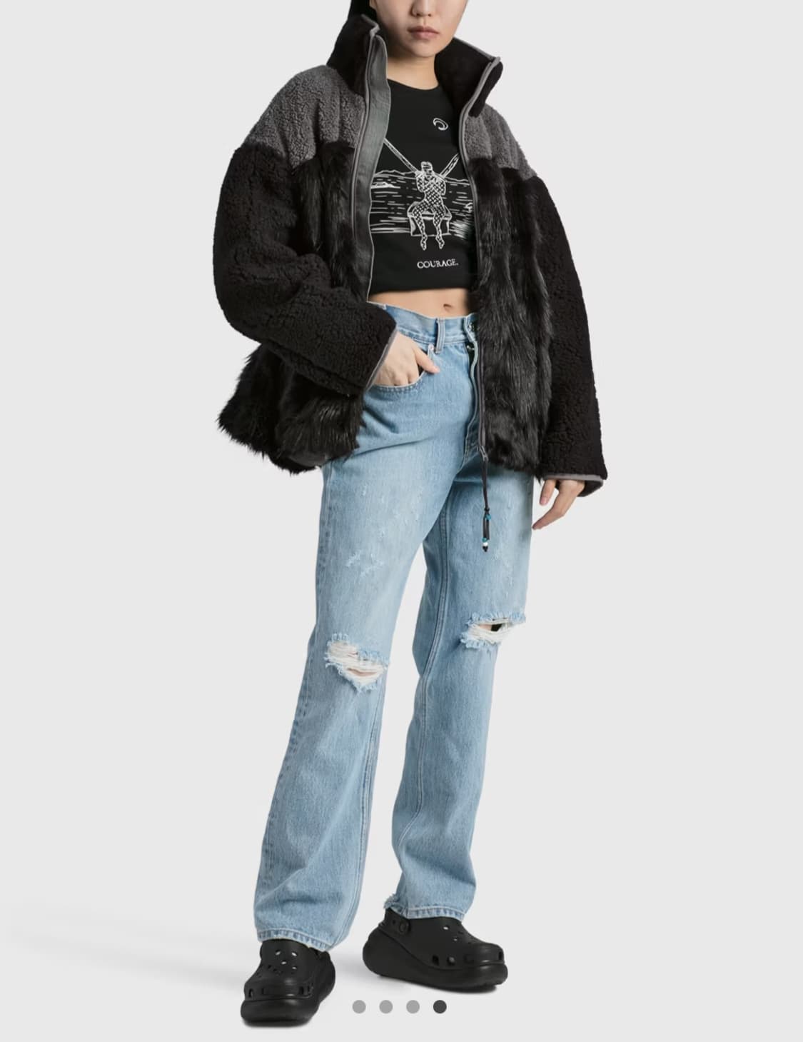 더오픈프로덕트. 페이크퍼 플리스 자켓 상품이미지2