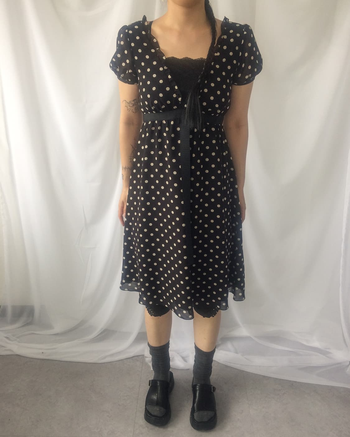 Dot pattern onepiece 상품이미지1