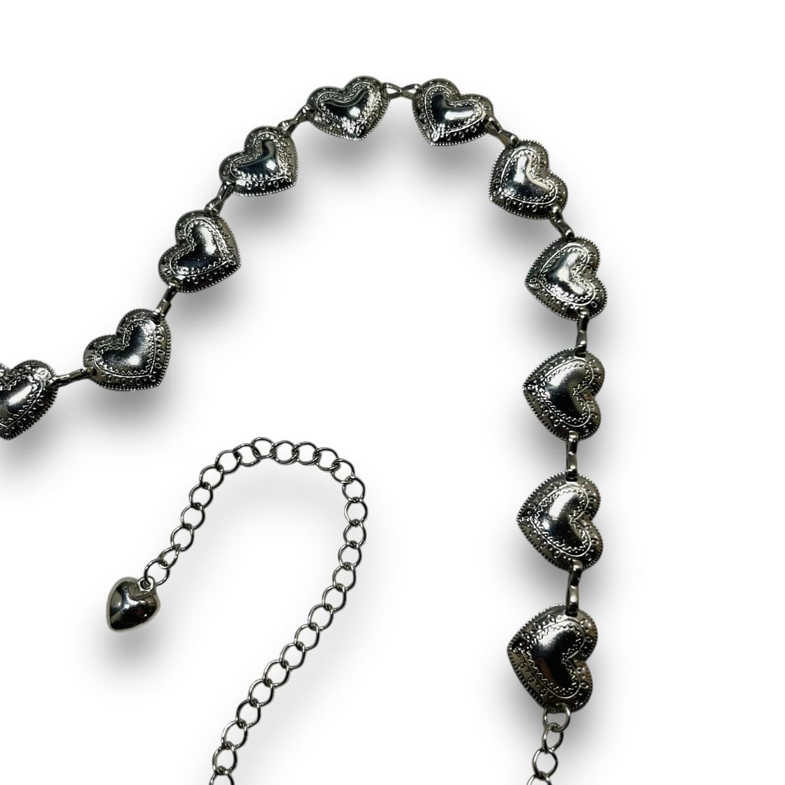 LOVE y2k HEART CHAIN BELT 상품이미지3