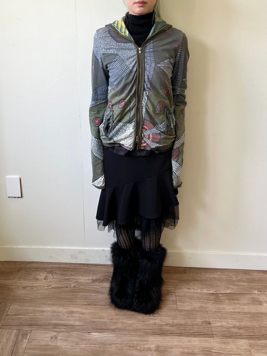 JNBY 아트 후드집업 상품이미지8