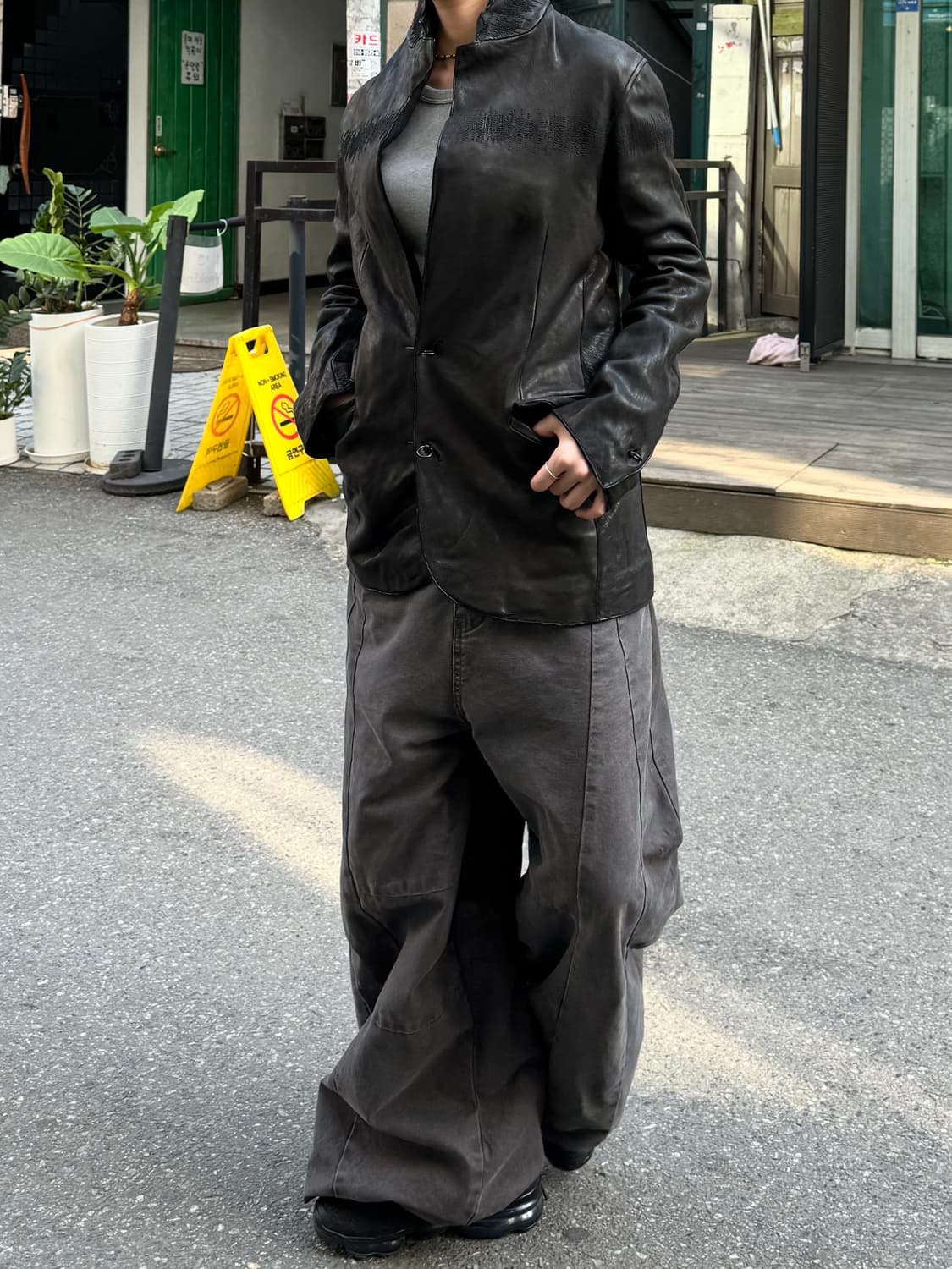 안티노이즈 레더 자켓 상품이미지9