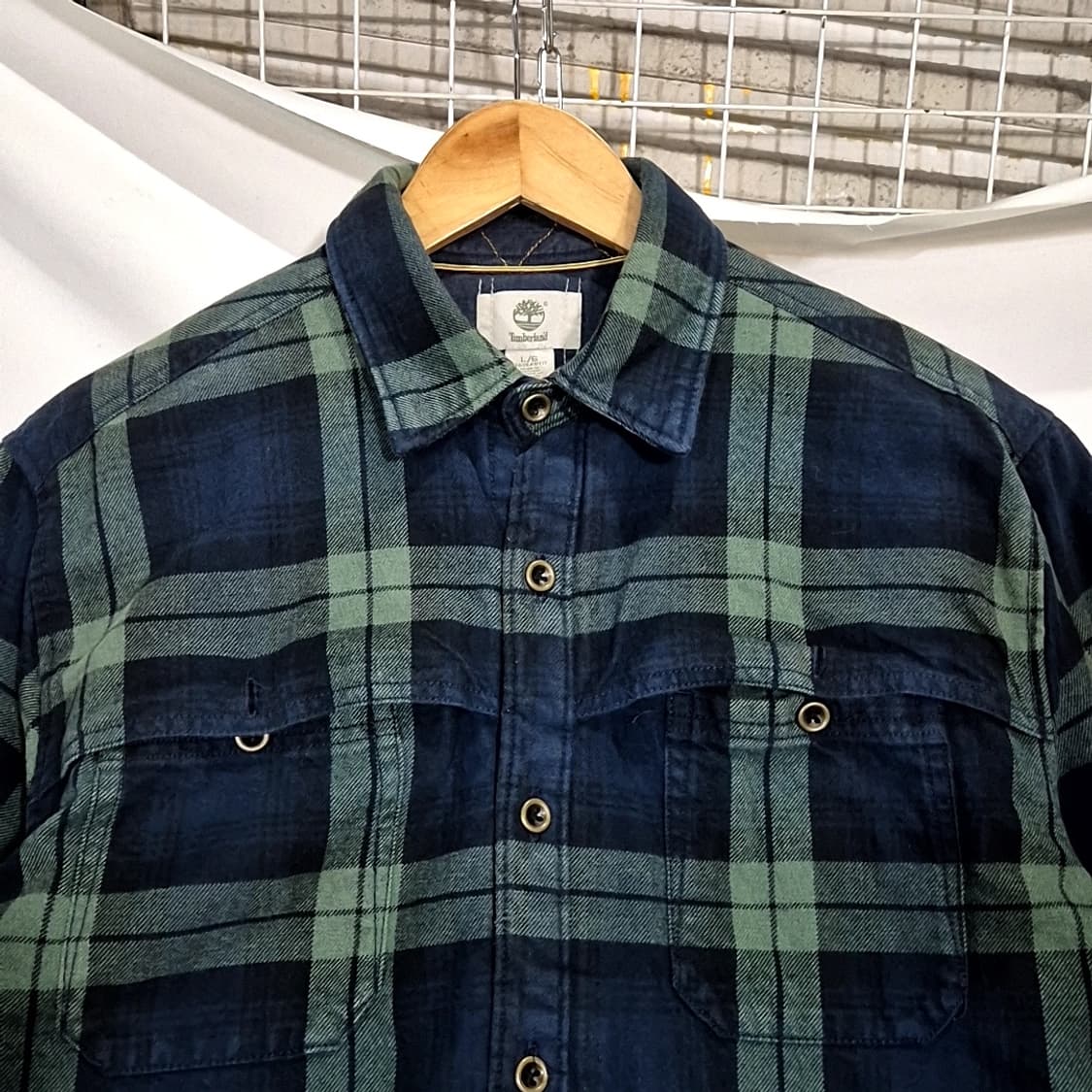 팀버랜드 타탄 체크 보아 셔츠 상품이미지2
