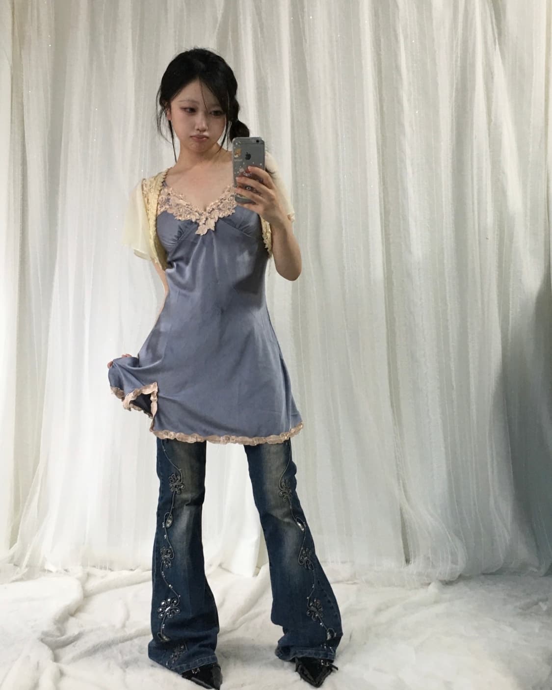 빈티지 데일리 데님 페어리 코디세트 상품이미지1