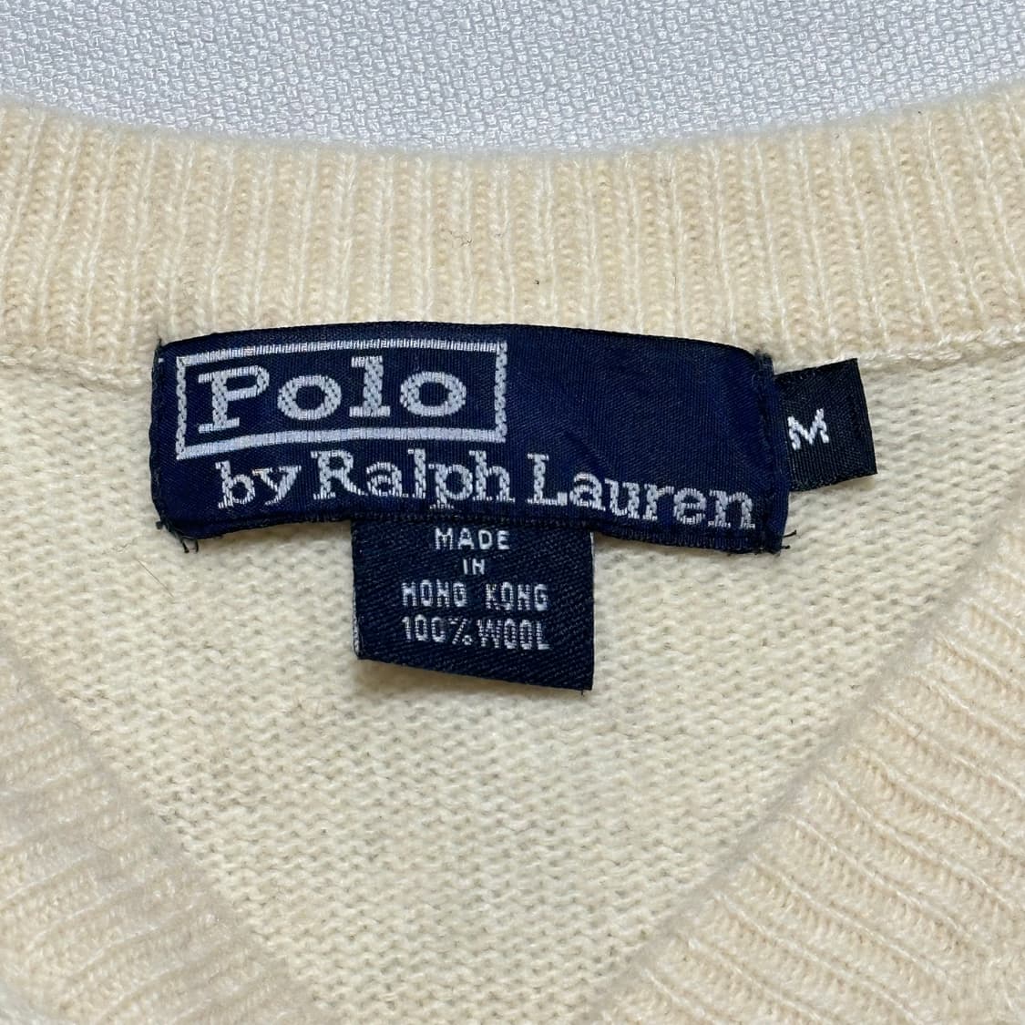 M 폴로랄프로렌 울 브이넥 케이블 니트 상품이미지4
