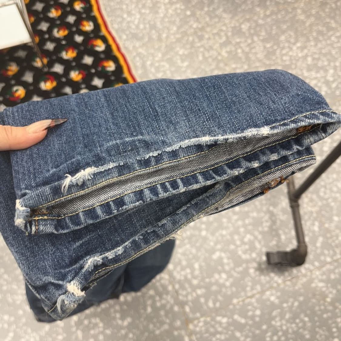 아베크롬비 빈티지 데미지 찢청 부츠컷 데님팬츠 31인치 C08350 상품이미지7