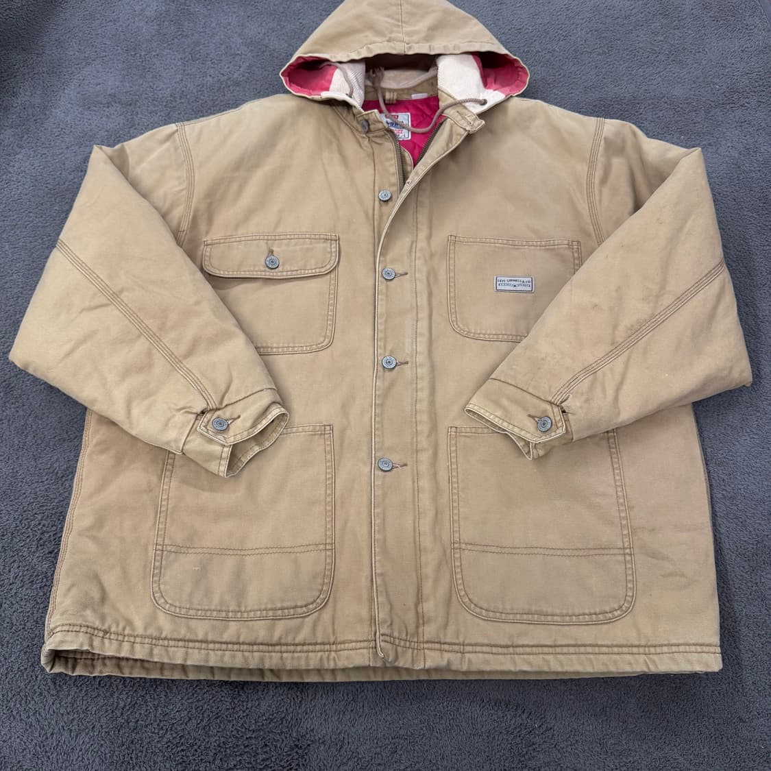 [ 정품/L ] 리바이스 퀄팅 누빔 후드 워크 자켓 상품이미지2