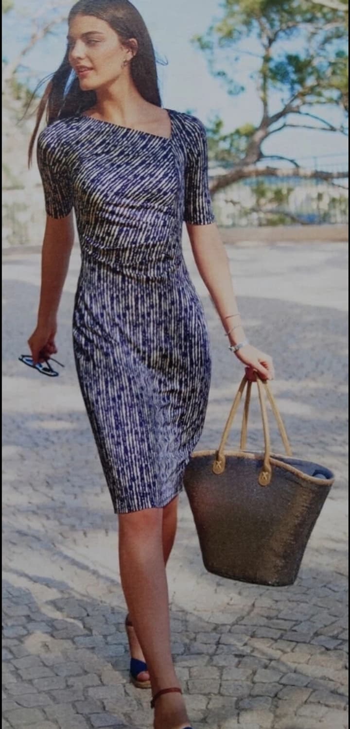 모조에스핀 패턴 원피스 ~55 상품이미지1