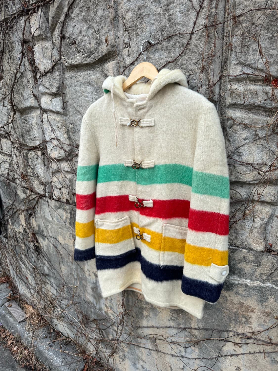 50s 허드슨베이 빈티지 양모 블랭킷 코트 상품이미지3