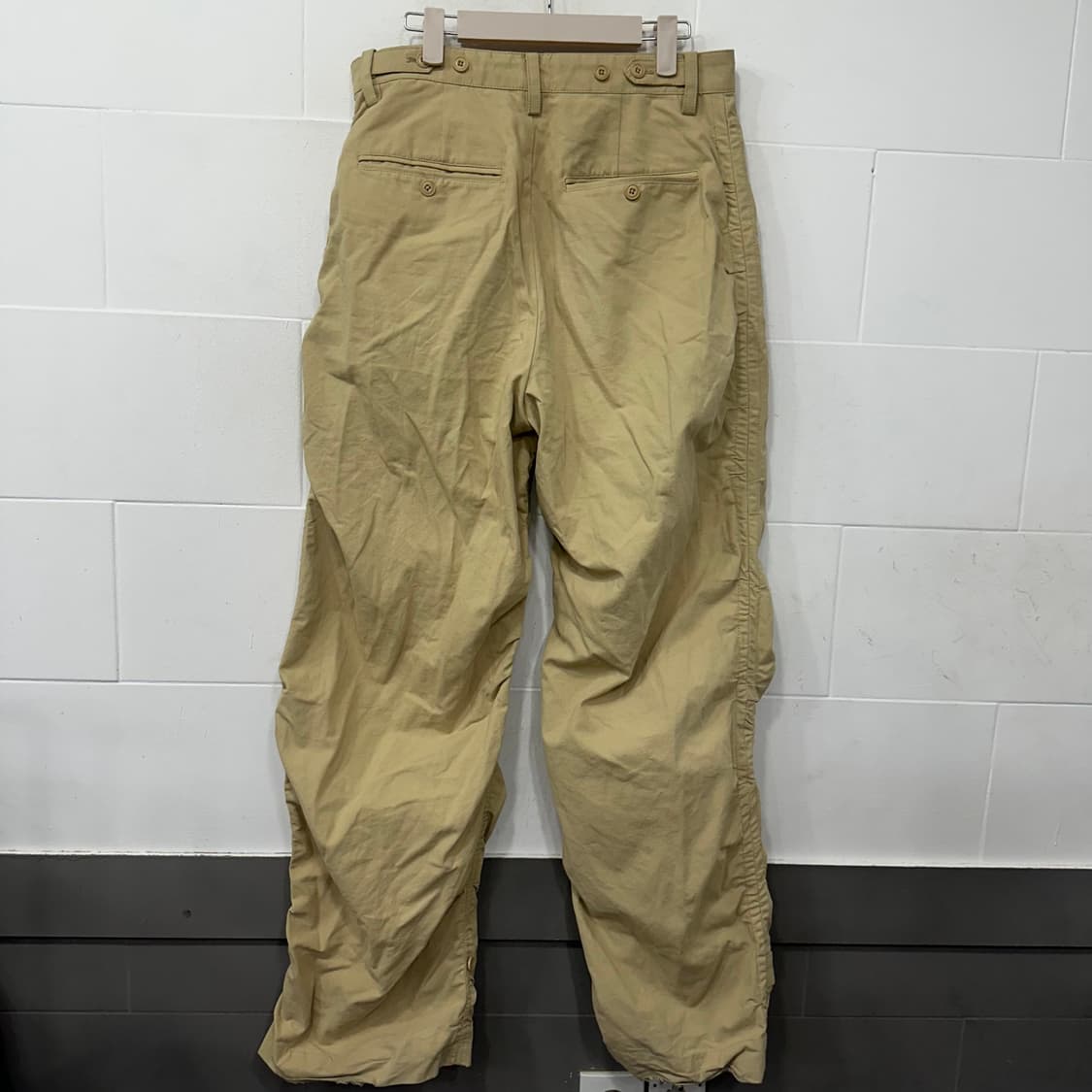 쿠어 셔링 컴벳 트라우져 베이지팬츠 상품이미지7