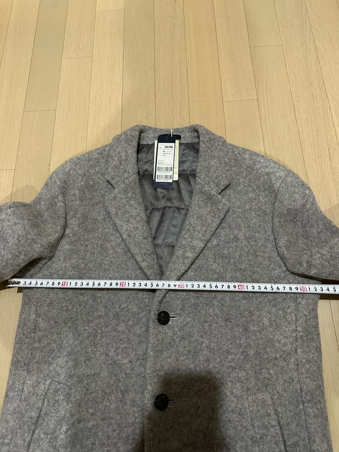 지오지아 울져지 오버핏코트 95 그레이 상품이미지5