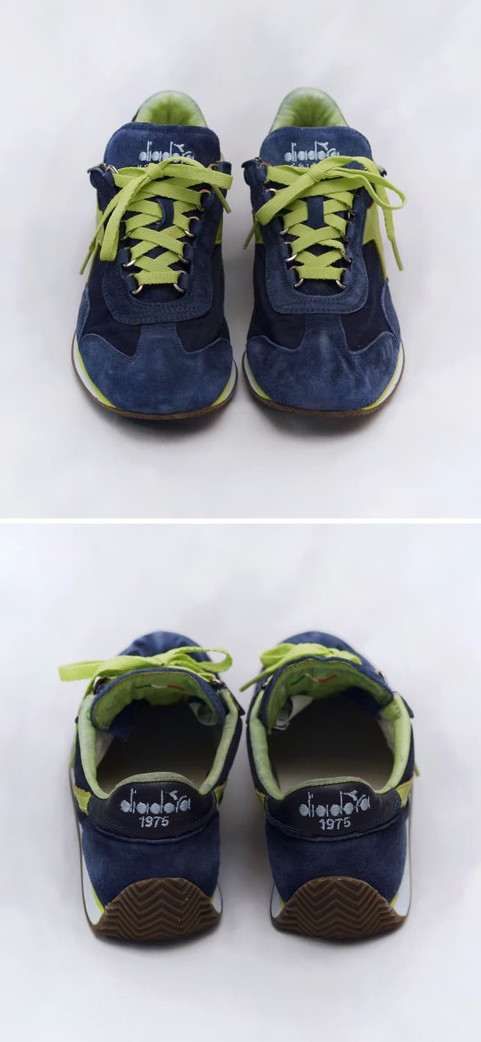 미착용) 디아도라 헤리티지 스톤워시 레더 스니커즈 (US6 / 240) 상품이미지2