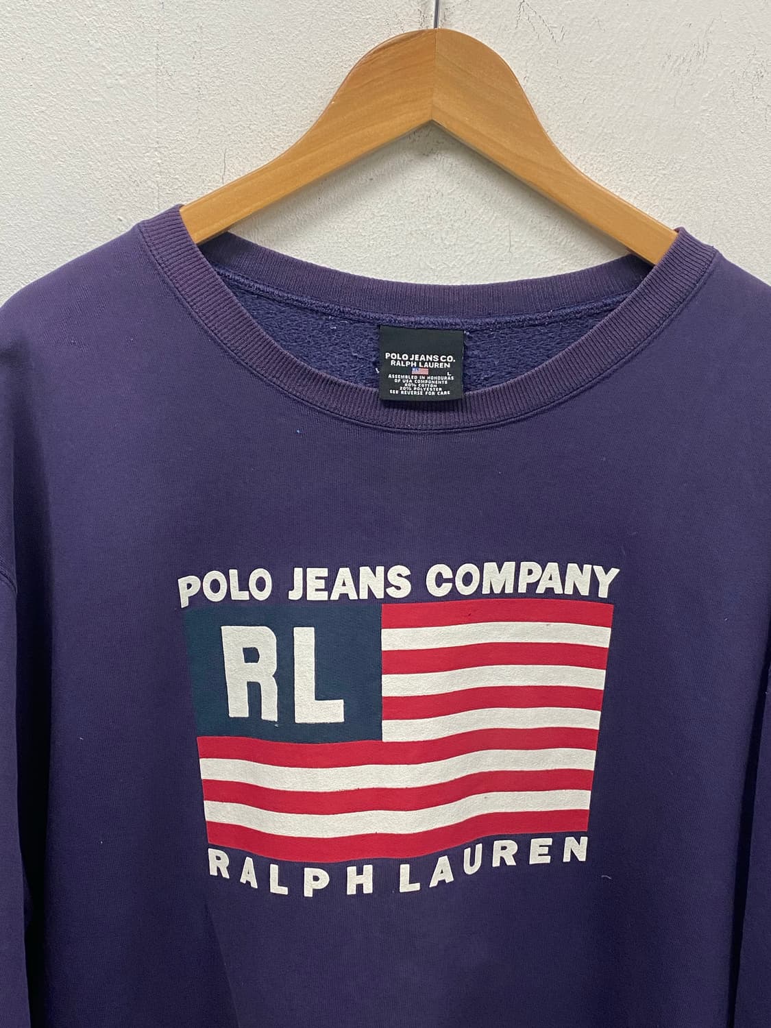 폴로랄프로렌진스 아메리칸 플래그 성조기 기모 스웻셔츠 L 상품이미지5