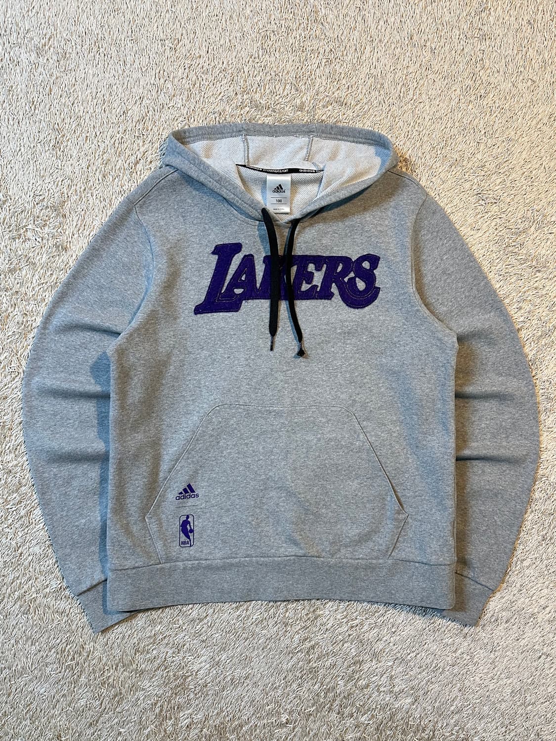 아디다스 ADIDAS 레이커스 후드티 그레이 상품이미지1