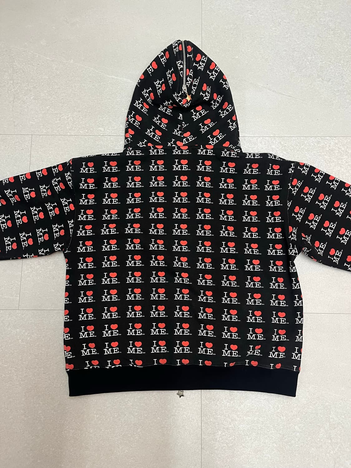 애슐리 윌리엄스 버터플라이 후디 I heart me 블랙 상품이미지3