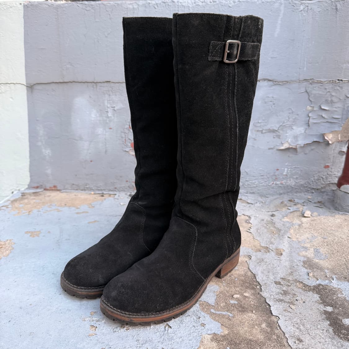 스웨이드 블랙 롱부츠 270 상품이미지1