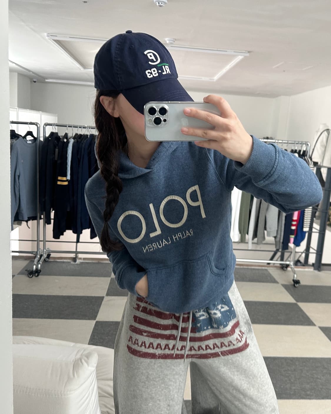 폴로 랄프로렌 빅로고 후드 티셔츠  상품이미지7