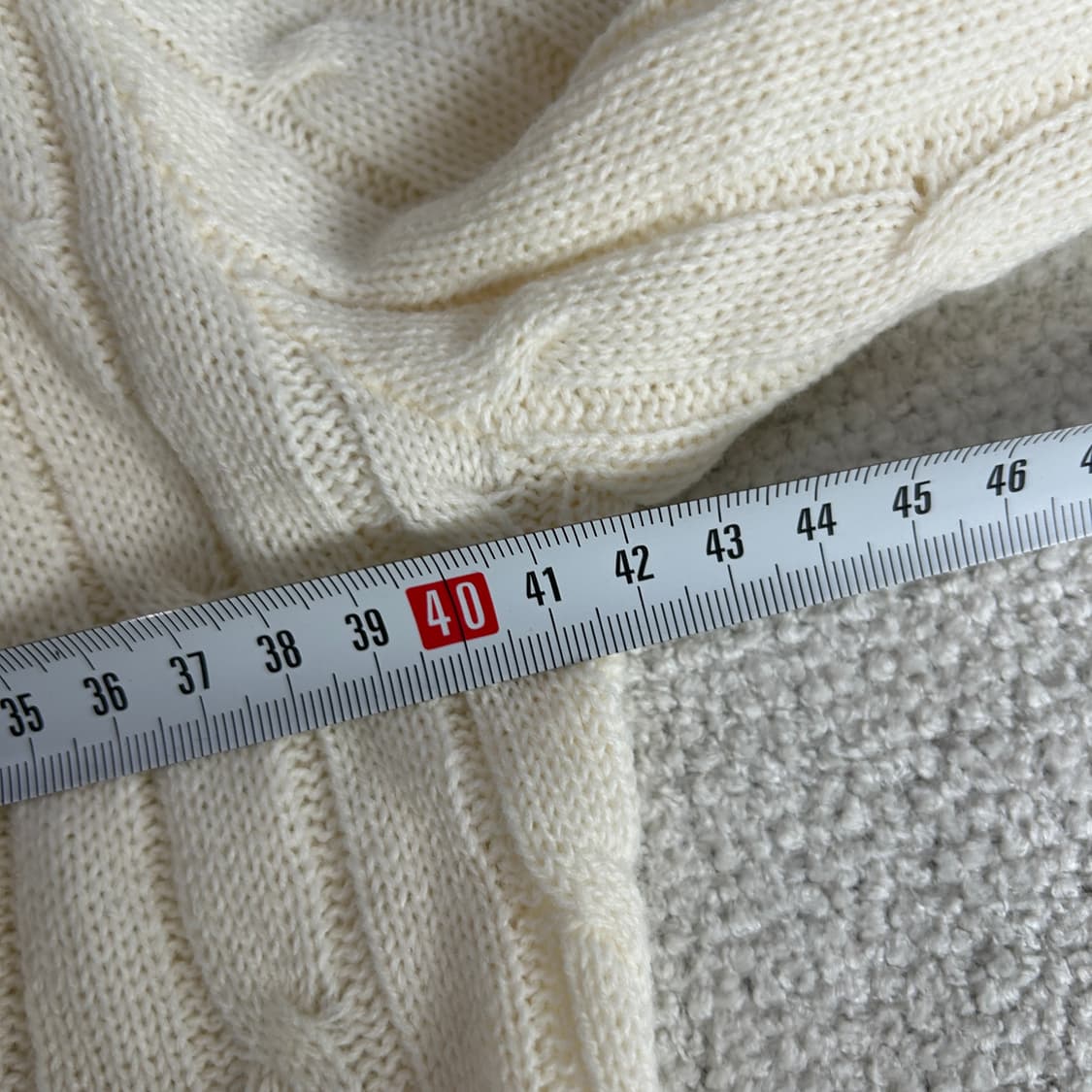 폴로 랄프로렌 케이블 니트 아이보리 s 상품이미지5