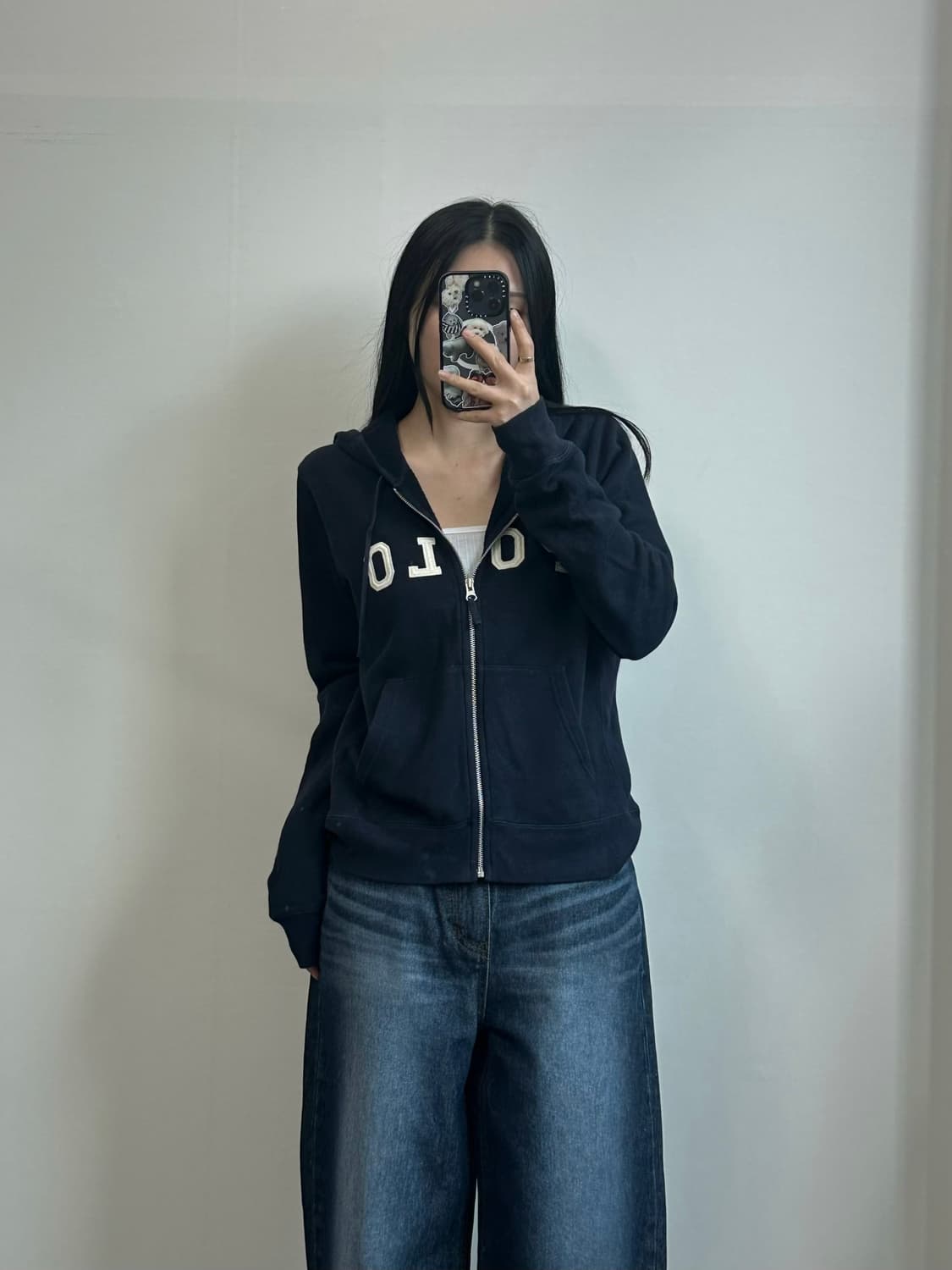 폴로 랄프로렌 스펠아웃 네이비 후드집업 상품이미지1