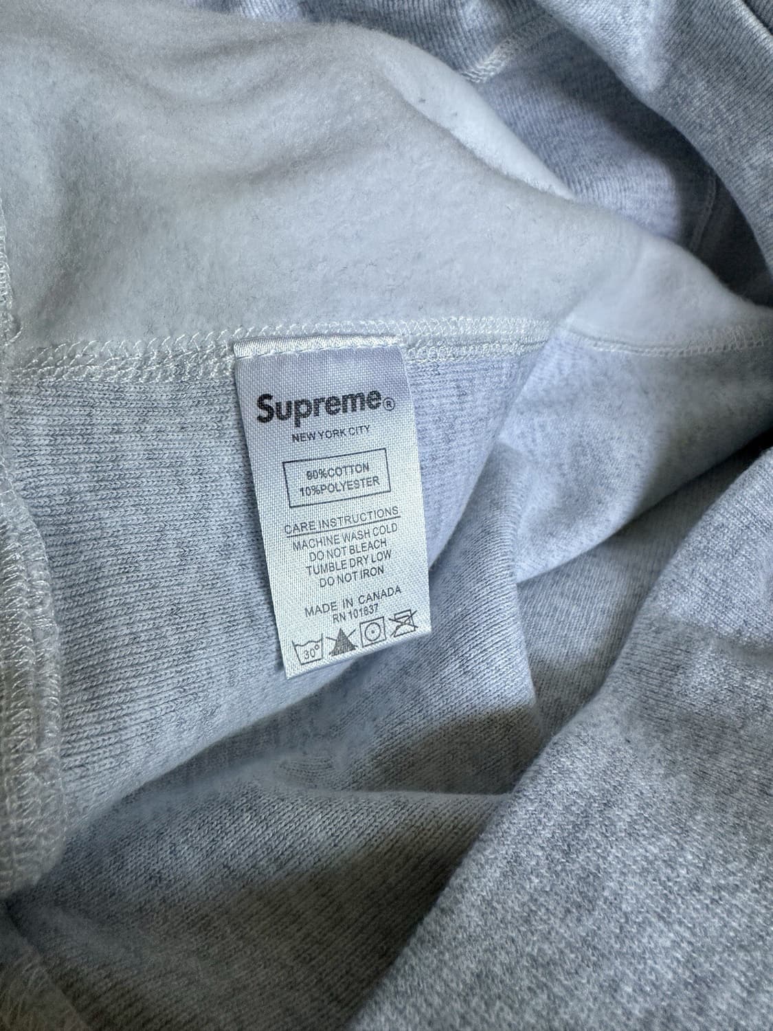 2023 F/W 슈프림 카모 박스 로고 후드티 그레이 상품이미지4