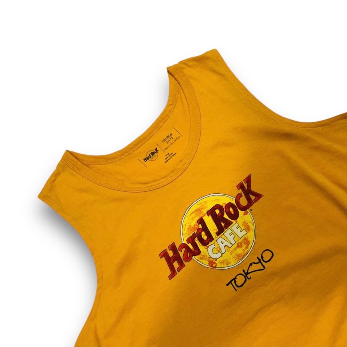 하드 록 카페 도쿄 빈티지 오렌지 슬리브리스 상품이미지2