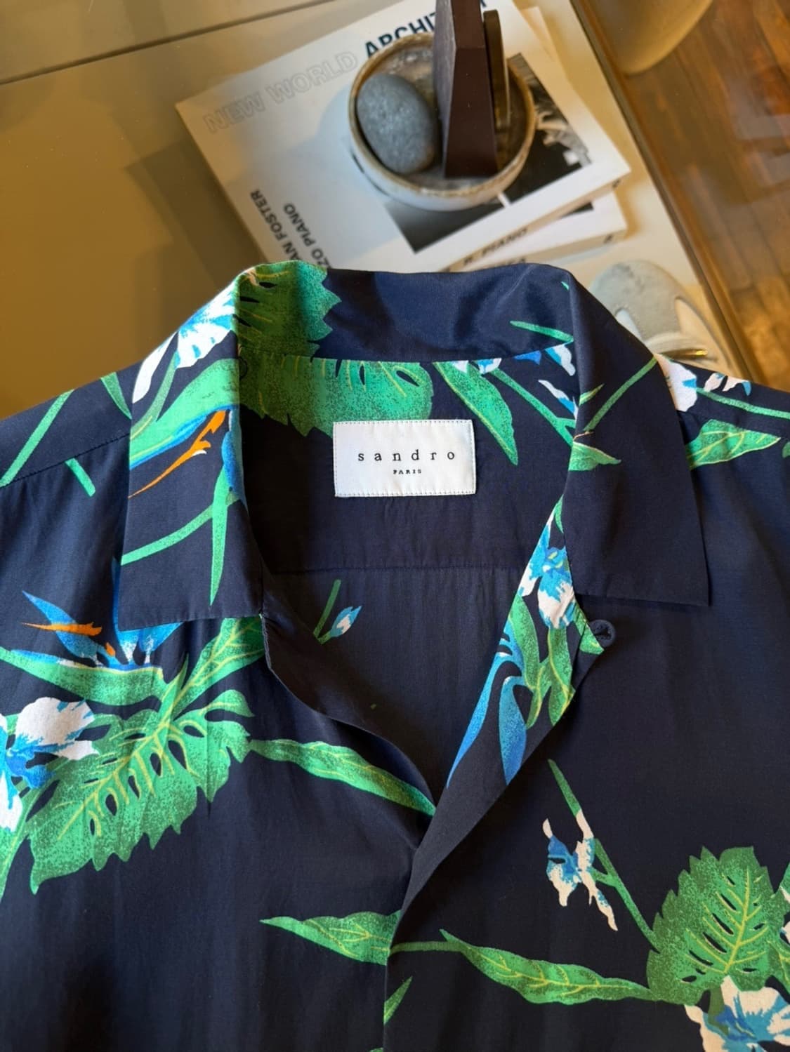 산드로 오픈칼라넥 셔츠 100 상품이미지6