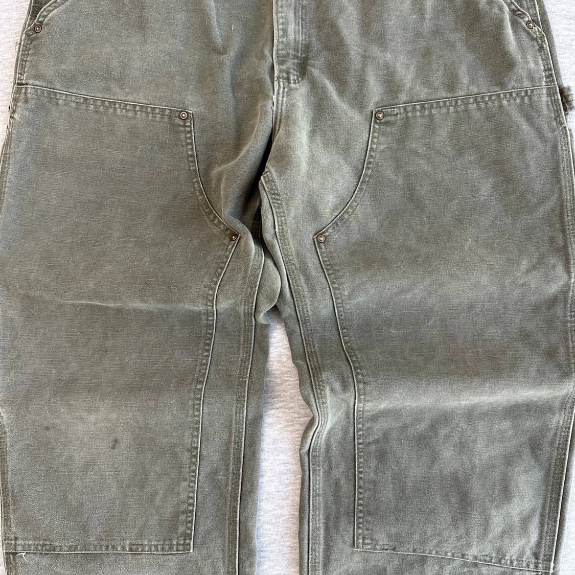 2005년 칼하트 B136 Moss 더블니 카펜더 팬츠  상품이미지3