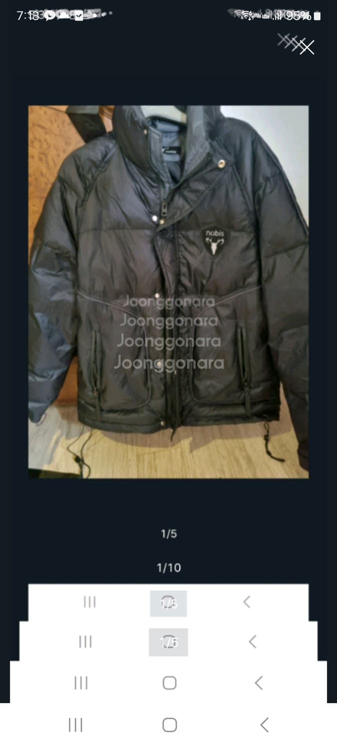 노비스 카토 패딩.  M/XL(새상품급) 상품이미지1