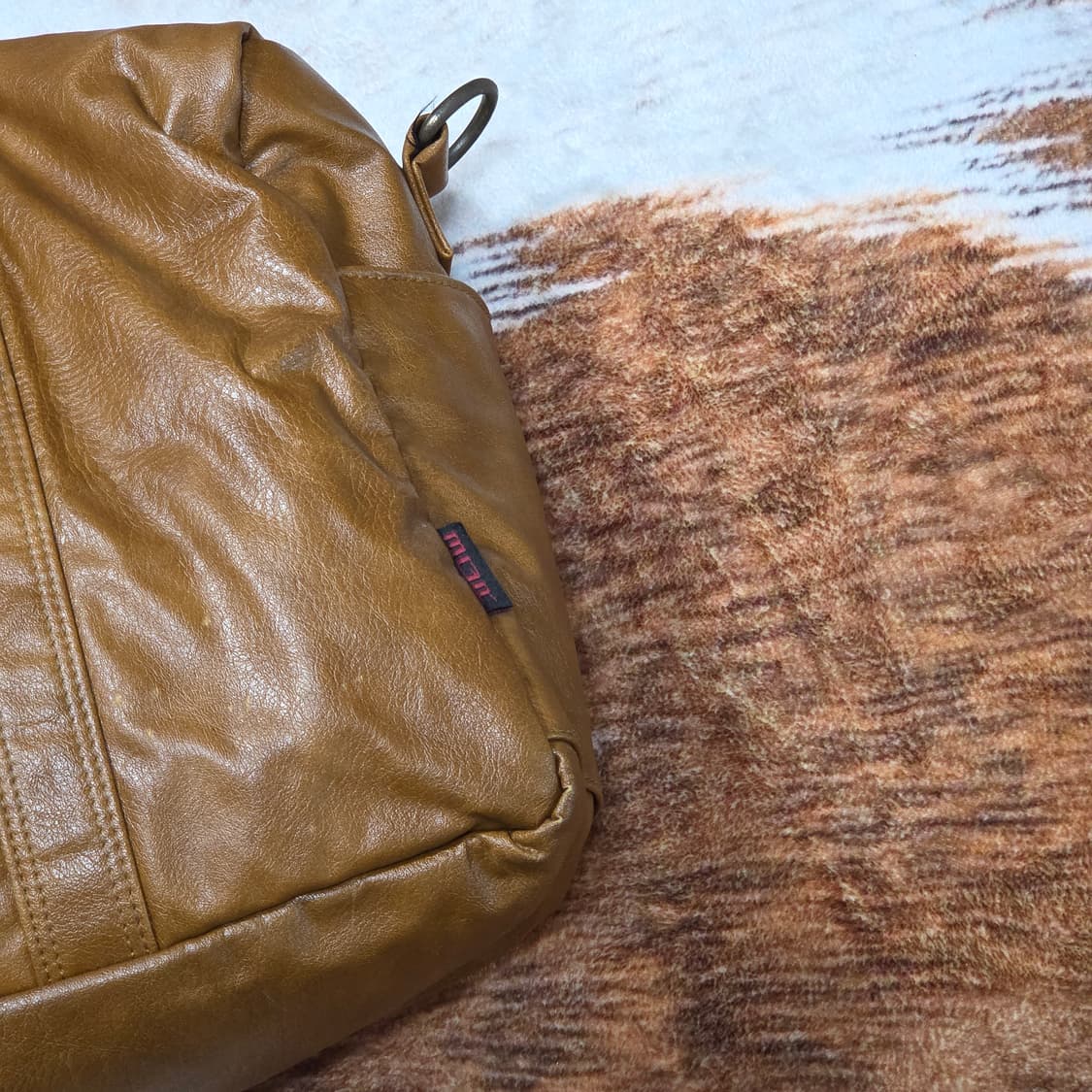 쓰리큐알 브라운 레더 숄더백 상품이미지3