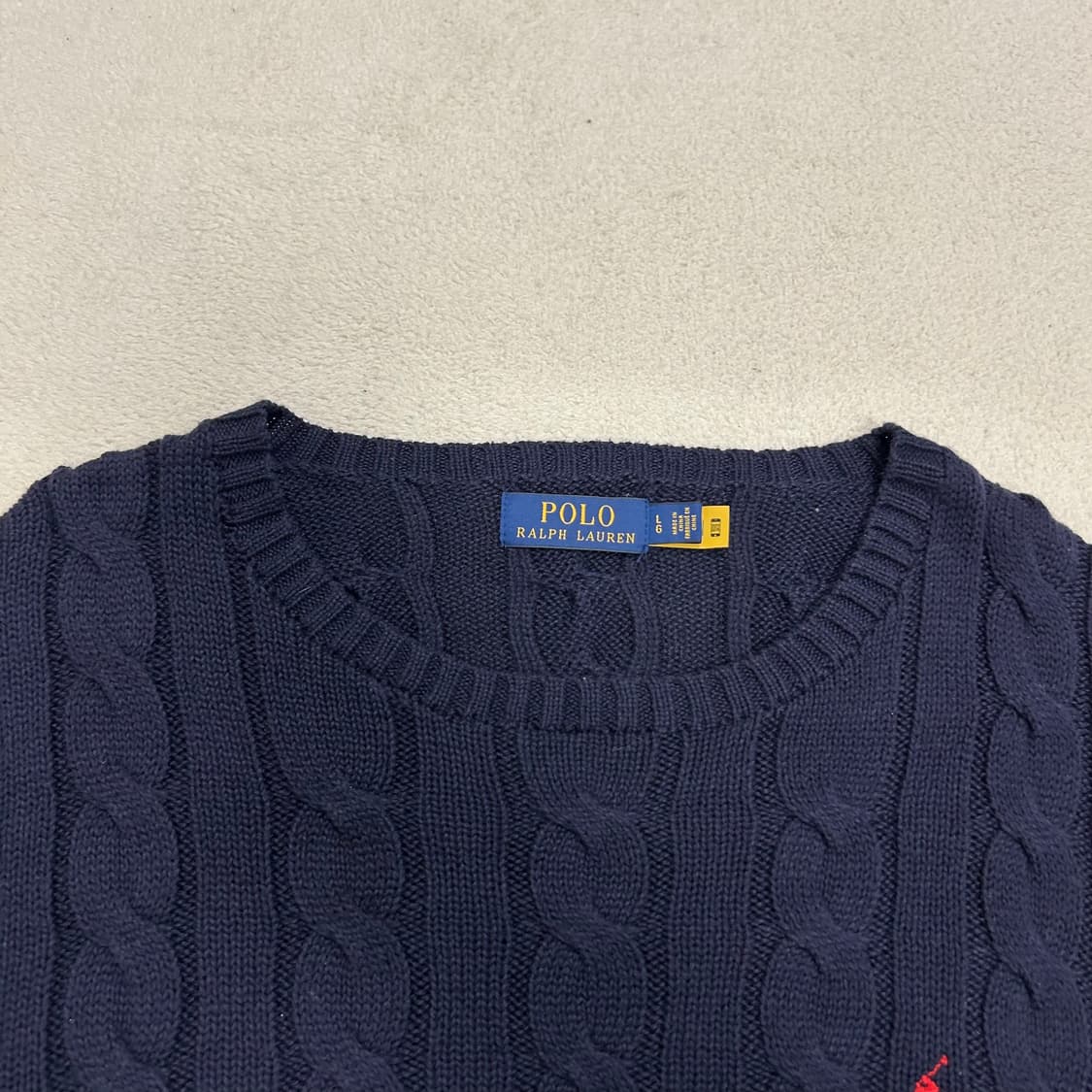 Polo Ralph Lauren navy cable knit 상품이미지6