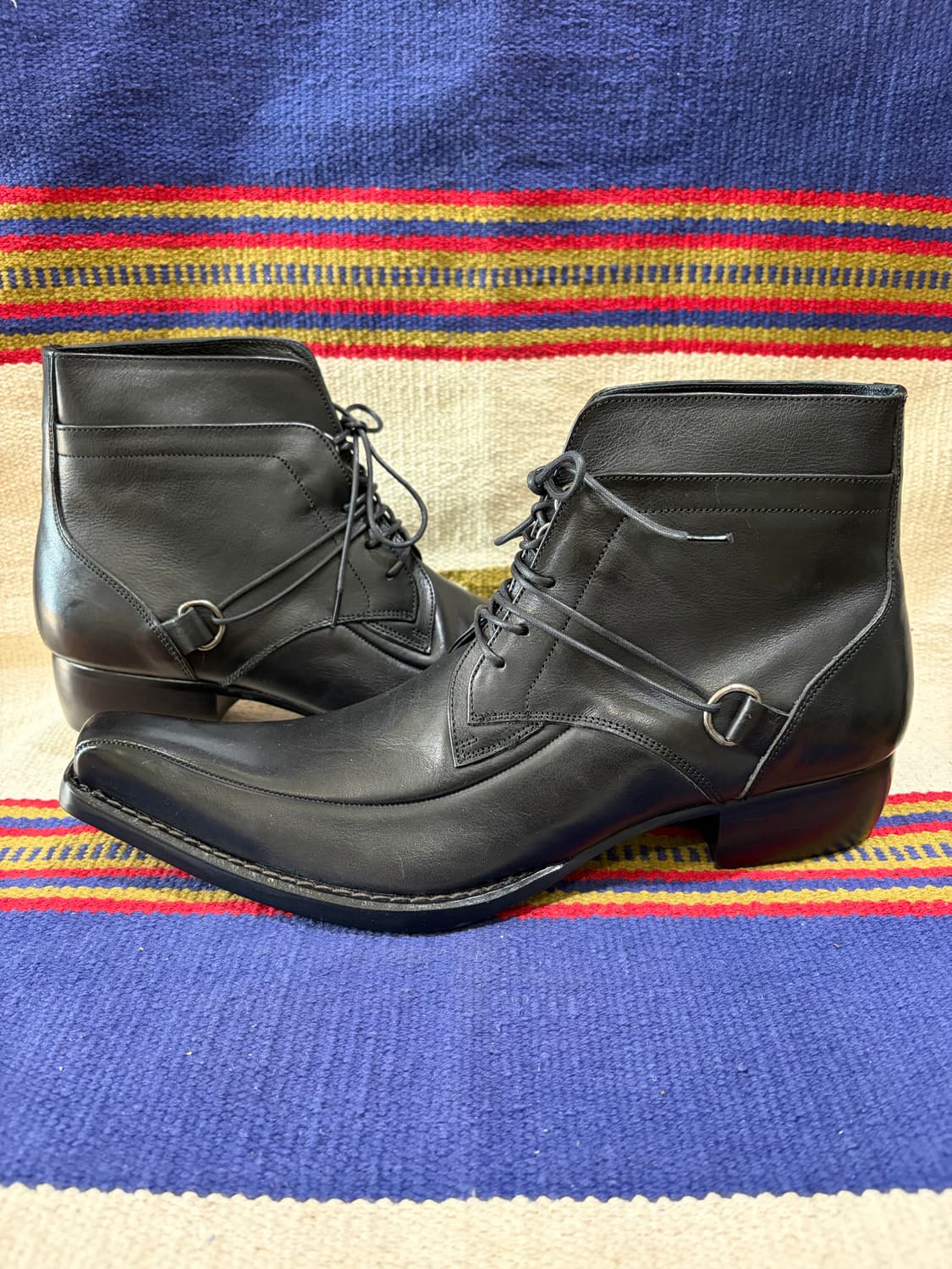 훕데두 아카이브 롱노즈 레이스 스루 부츠 상품이미지3