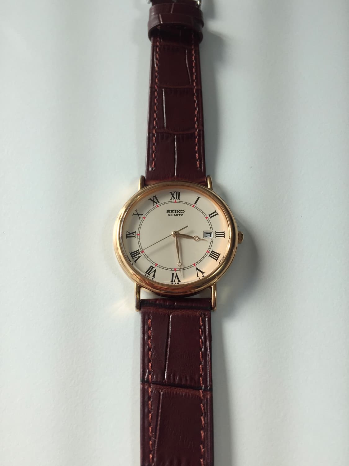 90s seiko roman index gold quartz 상품이미지8