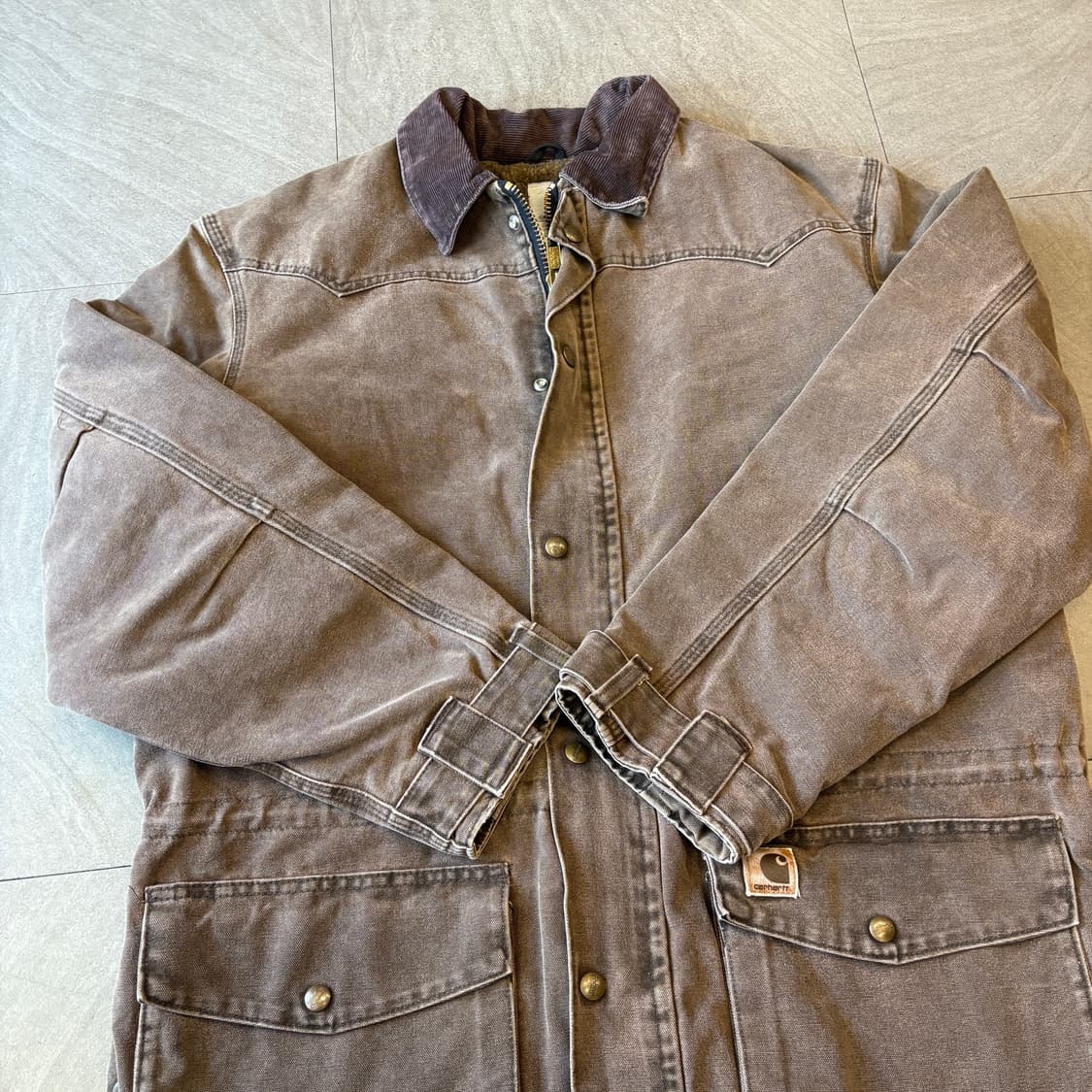 칼하트 정푼 브라운 덕 초어 자켓  상품이미지9