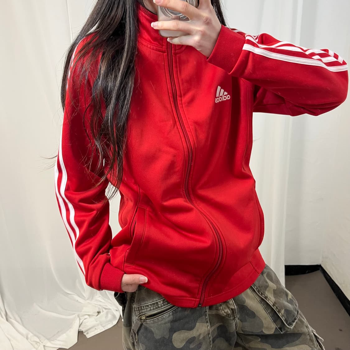 Adidas Red Track Jacket 상품이미지3