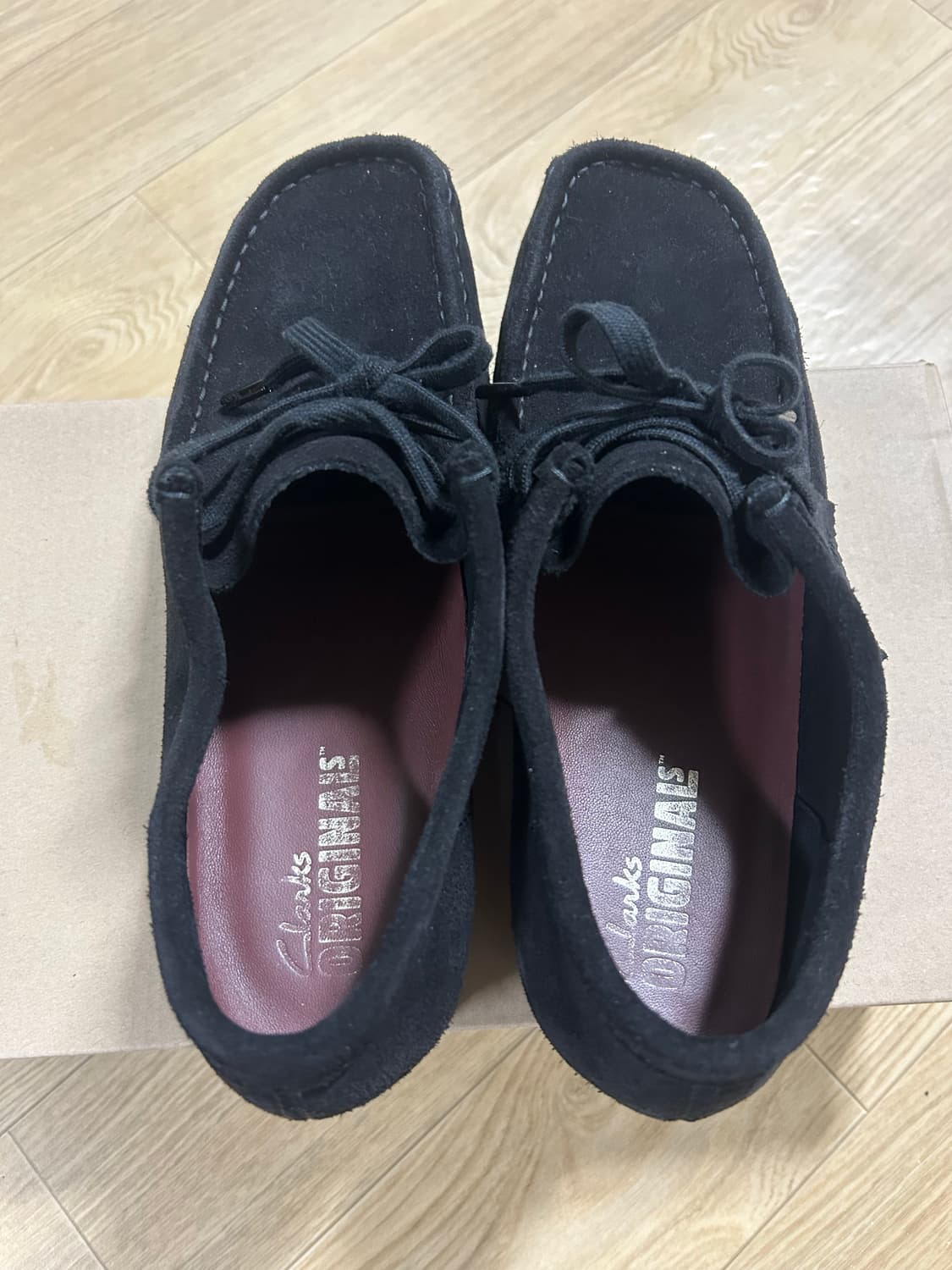 클락스 왈라비 블랙 스웨이드 280 상품이미지4