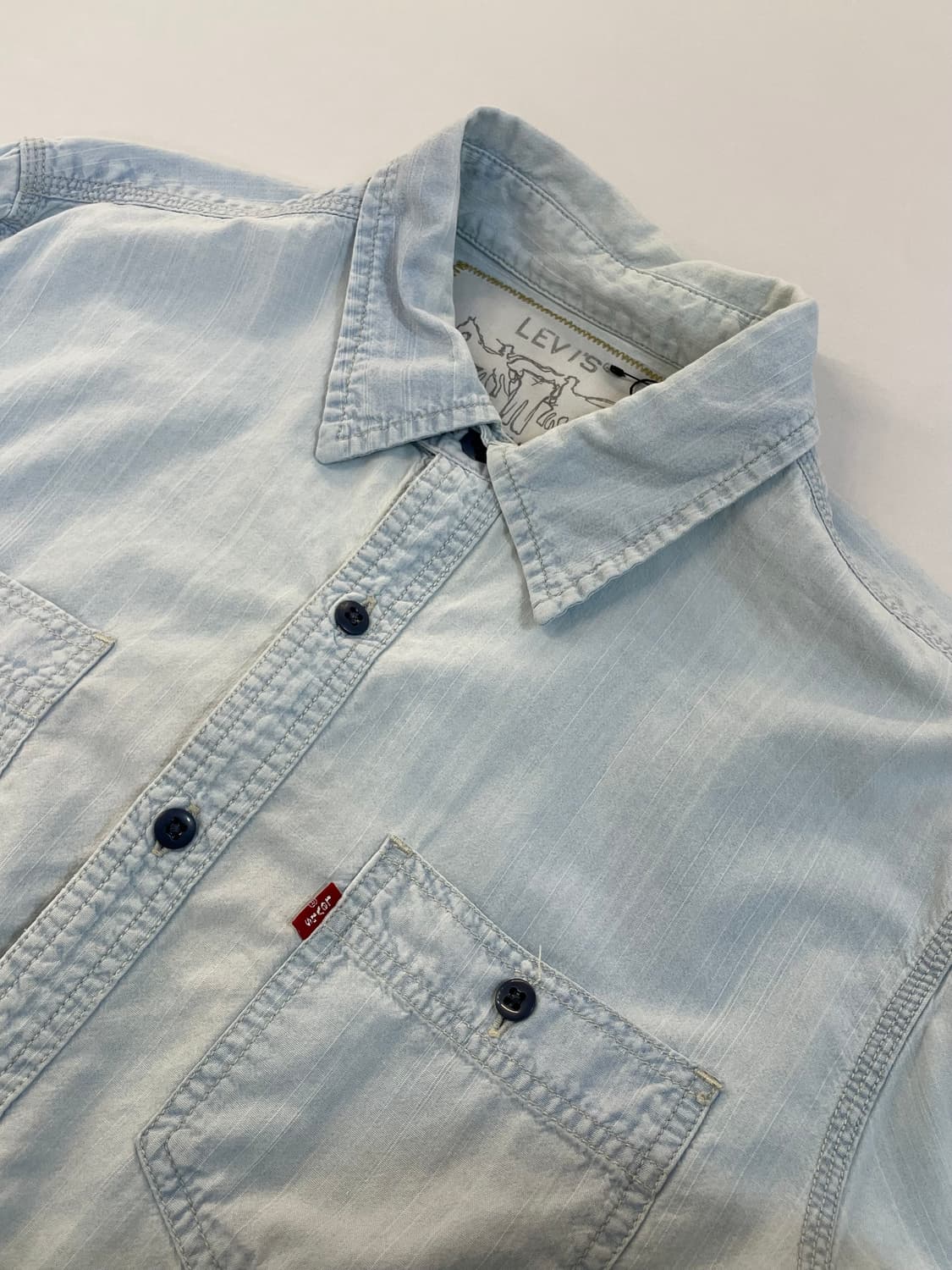 (L) Levi's 리바이스 데님 코튼 셔츠 상품이미지4