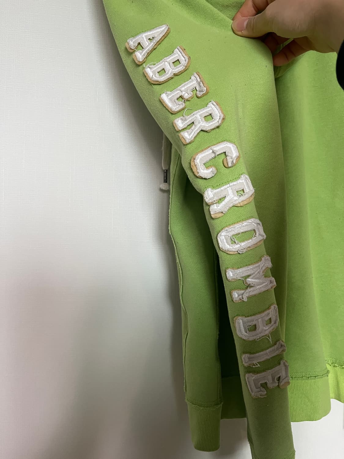 아베크롬비 FItch 후드집업 연두 상품이미지5