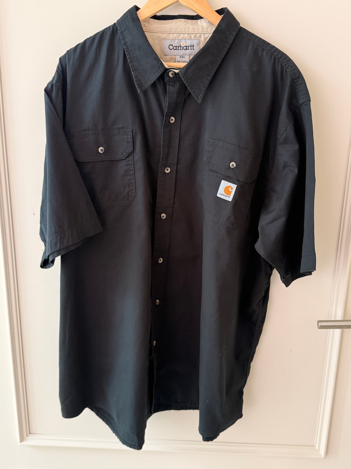 칼하트(Carhartt) 블랙 반팔 워크 셔츠 XXL 상품이미지1