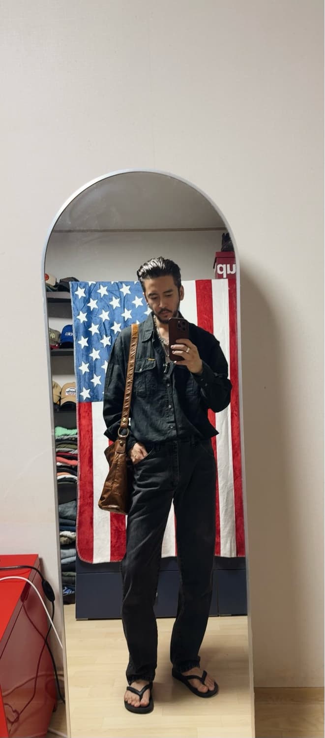 랭글러 린넨셔츠 Wrangler Linen 빈티지 워크셔츠 [XL] 상품이미지4