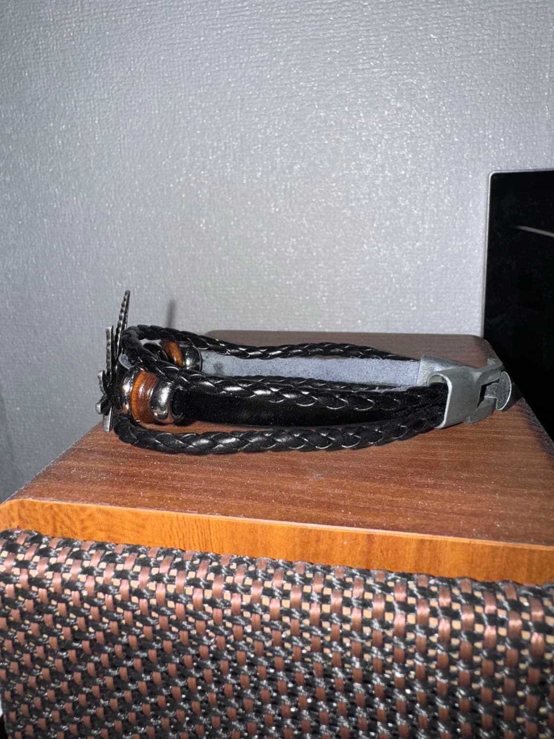 메탈 레더 브레이슬릿 상품이미지2