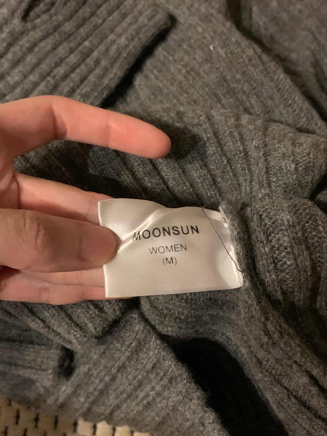 문선 바라클라바 니트 그레이 M 상품이미지5