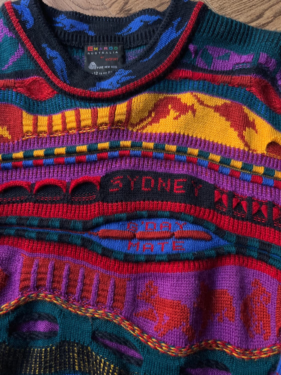 [S]90's EMAROO 오스트레일리아 케이블 니트 상품이미지3