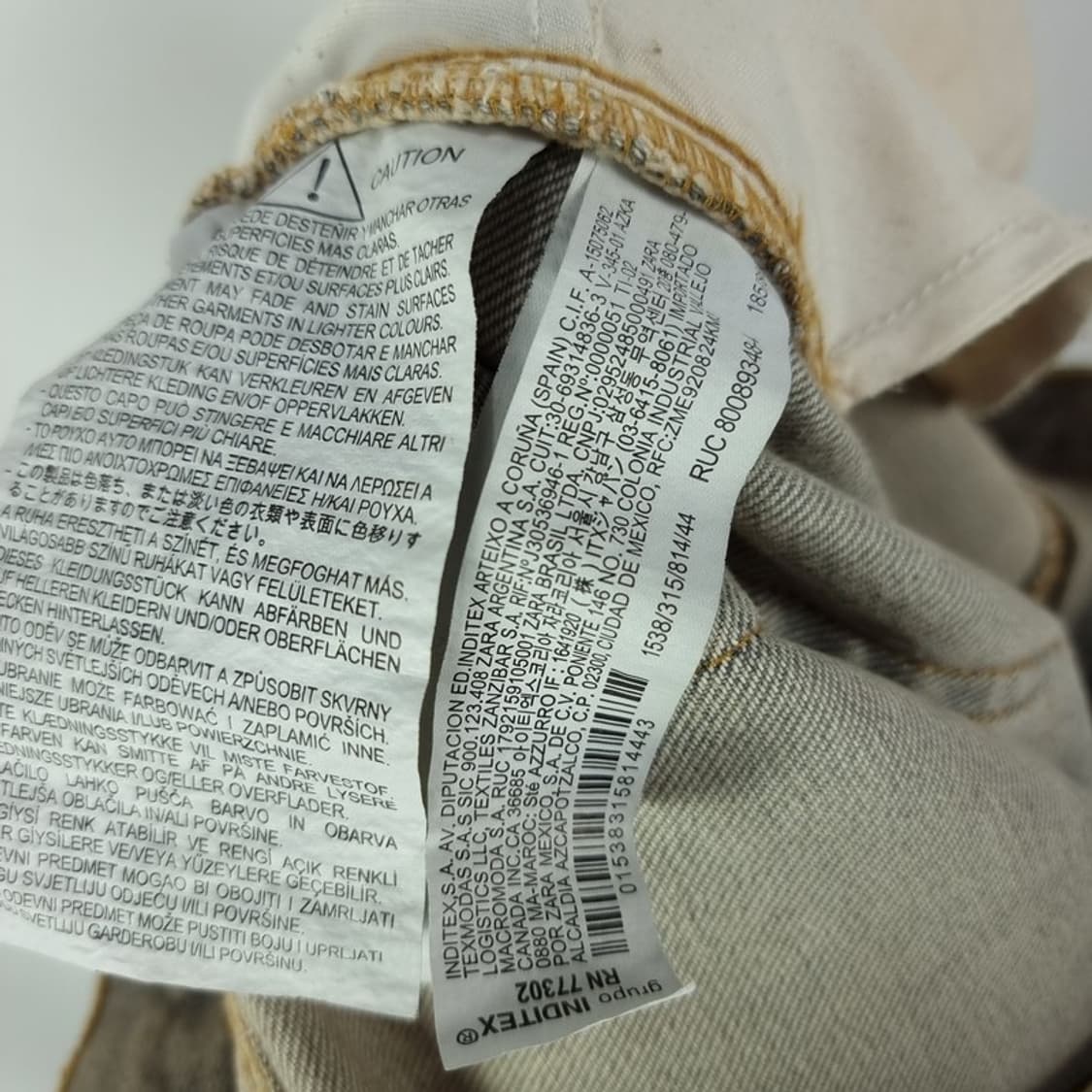 [자라] 빈티지 가공 멀티 포켓 와이드 카고 팬츠 M19871 상품이미지7